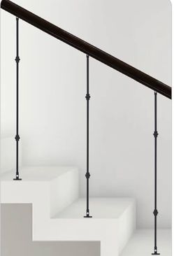 40” Black Wrought Iron Stair Balusters – 12 Pack w/ 24 Swivel Shoes – New