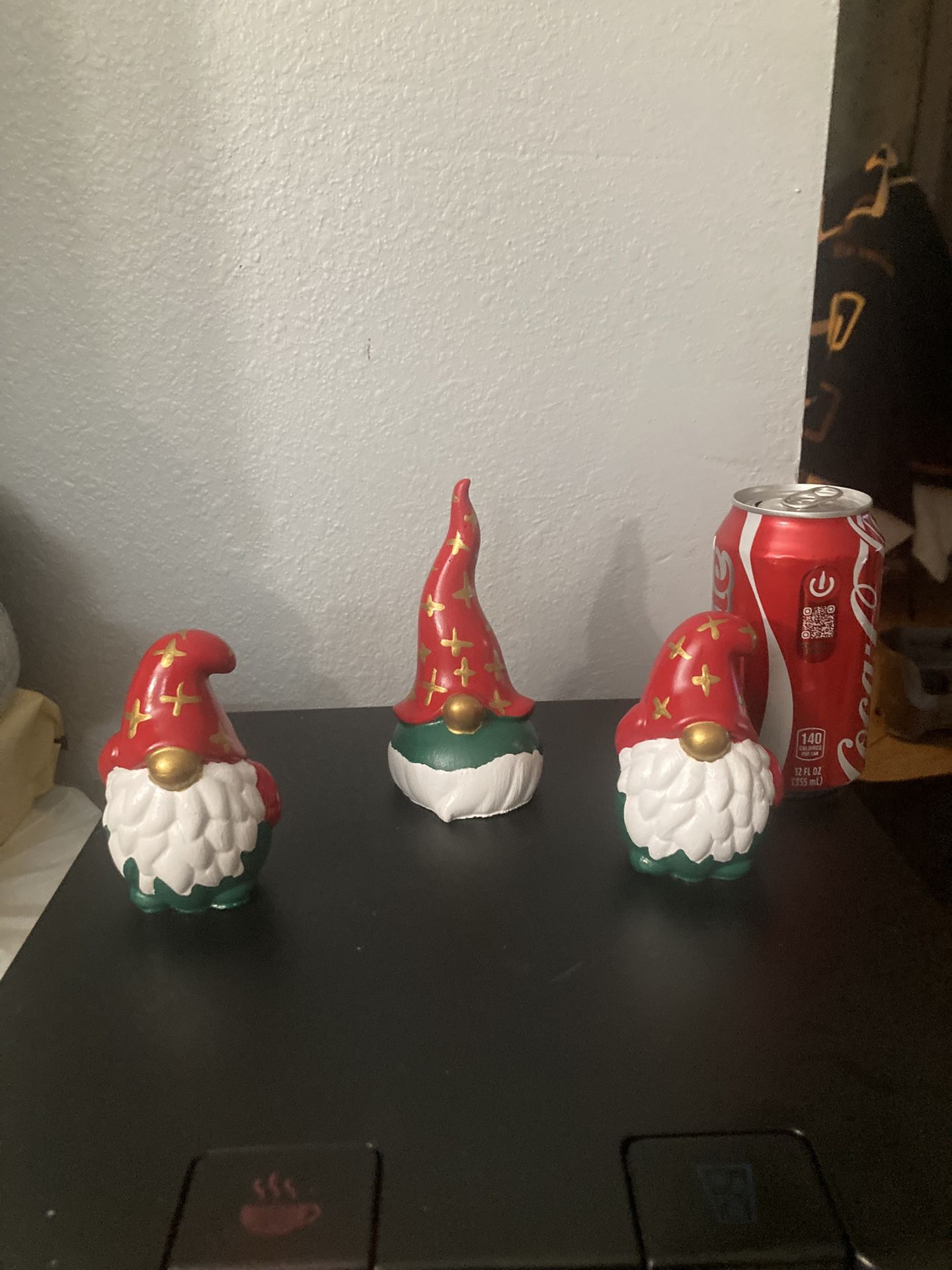 Set Of 3 Small Cement Gnomes For $6