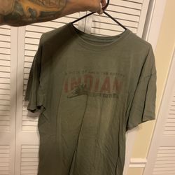 Indian Motorcycles Men’s Green T Shirt Size XL Stu’s Motor Cycles Fort Lauderdale FL 