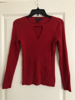 INC red sweater