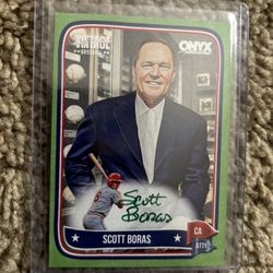 2024 Onyx Vintage Scott Boras Agent AUTO Green /50!!!!