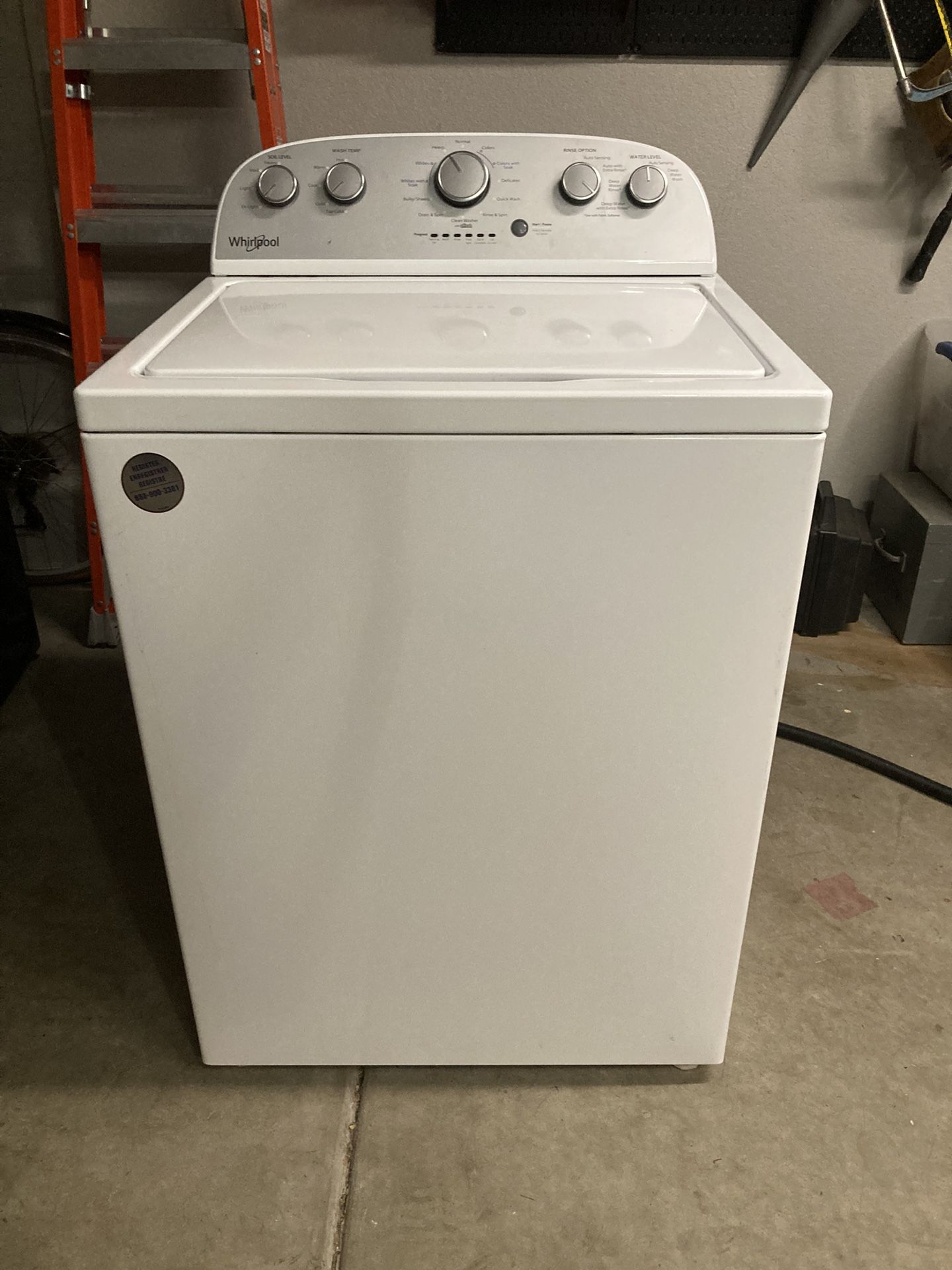 Whirlpool 3.8 Cu Ft Top Load Washer