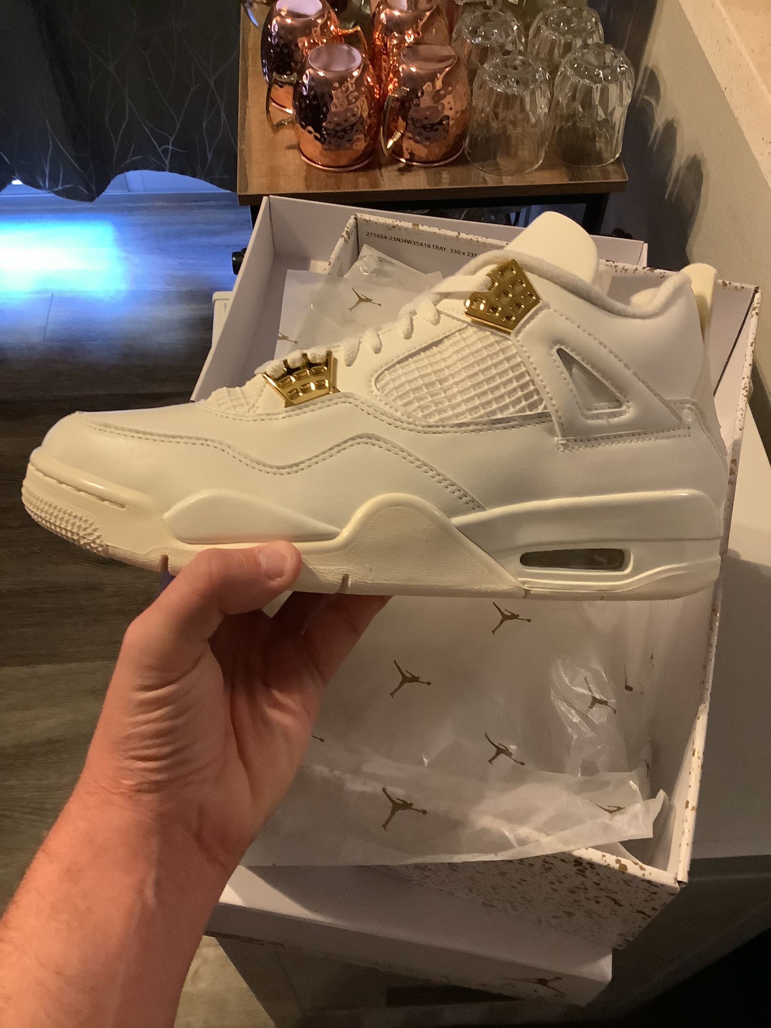 Jordan 4 Metallic Gold