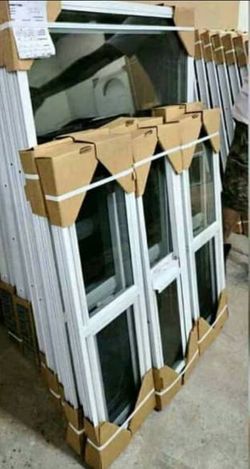 White PVC / Aluminum Framed Windows – Bulk Lot