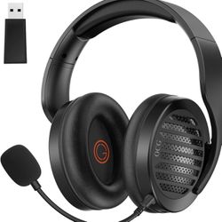 OCG Gaming Headset Dual Wireless Lossless 2.4G Bluetooth Gaming Headphones with Detachable Microphone 50mm Speakers - for PC, PS4, PS5,Smartphone,MacB