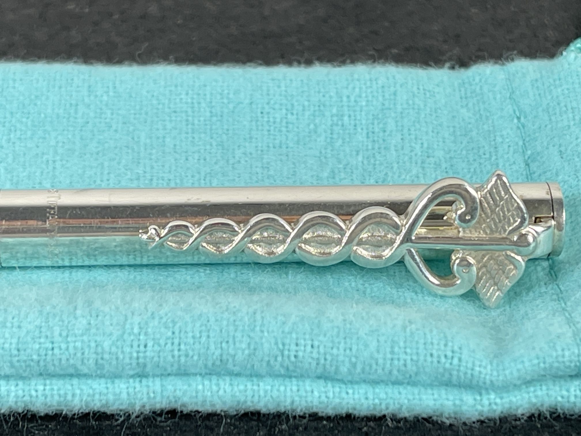 Tiffany & Co. Caduceus Clip Sterling Silver Ballpoint Pen Medical Doctor Nurse