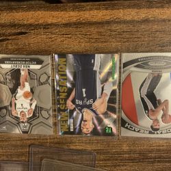 3 Victor Wembanyama 2023 Rookie Basketball Cards With Global Reach Insert, Mosaic San Antonio Spurs Superstar ROY