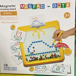 New MAGPAD MAGNETIC DOTS DRAWING BOARD 