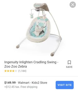 Ingenuity zebra clearance swing