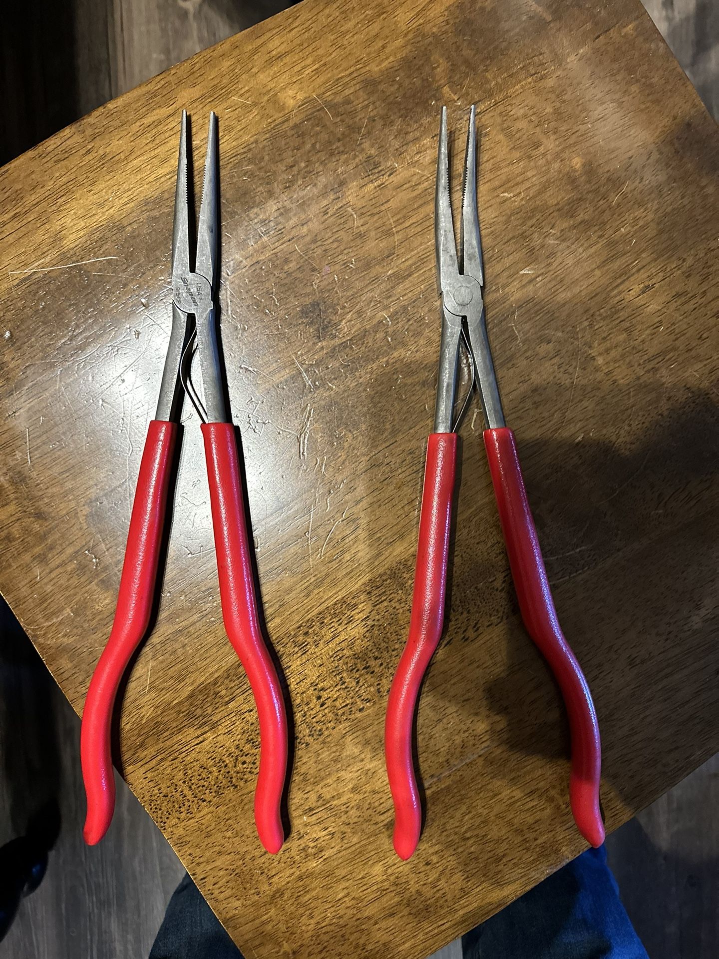 Snap On Extra Long Needle Nose  2 Pairs 