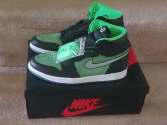 Size 11 Jordan Retro High Zoom "Rage Green" Blk/Tomatillo-Rage Green