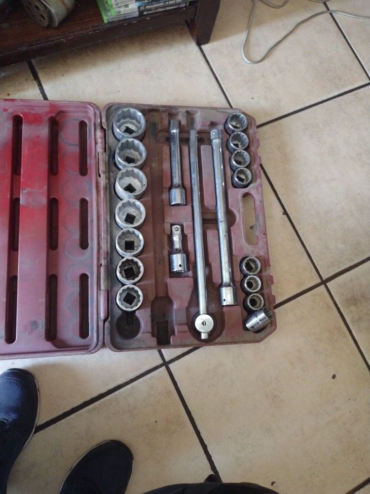 SOCKET WRENCH SET 3/4" DRIVE  