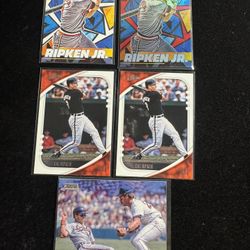 Cal Ripken Jr. Baseball Card Lot – 5 Cards