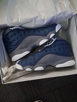 Air Jordan 13 Navy Blue High-Top Sneakers