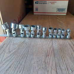Snap-on 3/8 Drive Swivel Head Socket Set