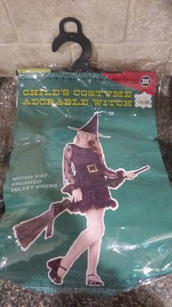 Child's Adorable Witch Halloween Costume