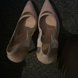 Pink And Beige Heels