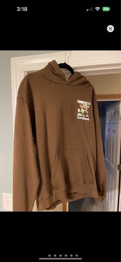 Complexcon 2022 Long Beach VERDY Graphic Brown Pullover Hoodie Size L