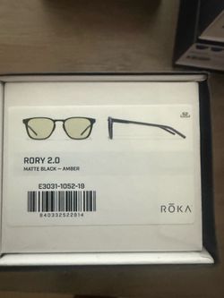 RORY 2.0 MATTE BLACK - AMBER