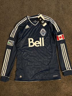 2010 Long Sleeve MLS Vancouver Whitecaps Away Jersey NWT