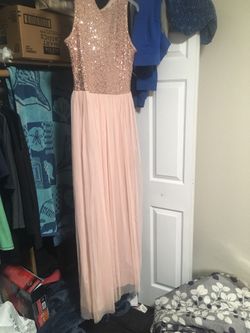 Blush pink formal dress
