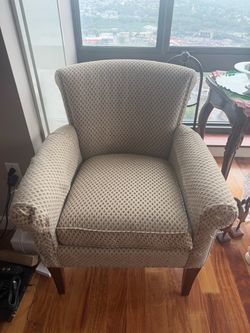 Upholstered Armchairs (pair)