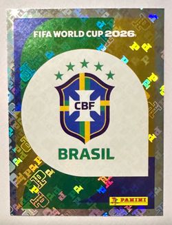 2026 Panini FIFA World Cup Brazil BRA1 Team Logo Holo Foil Sticker