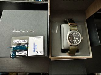 Hamilton Khaki Field Mechanical Power Reserve Black Dial H(contact info removed)0