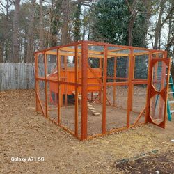 Chiken Coop 10'X10'  We Built On Site 