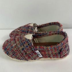 Brand New Girls Red Multi Flats- avail in toddler 5, big girl size 2