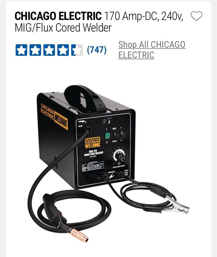 CHICAGO ELECTRIC 170 Amp Welder