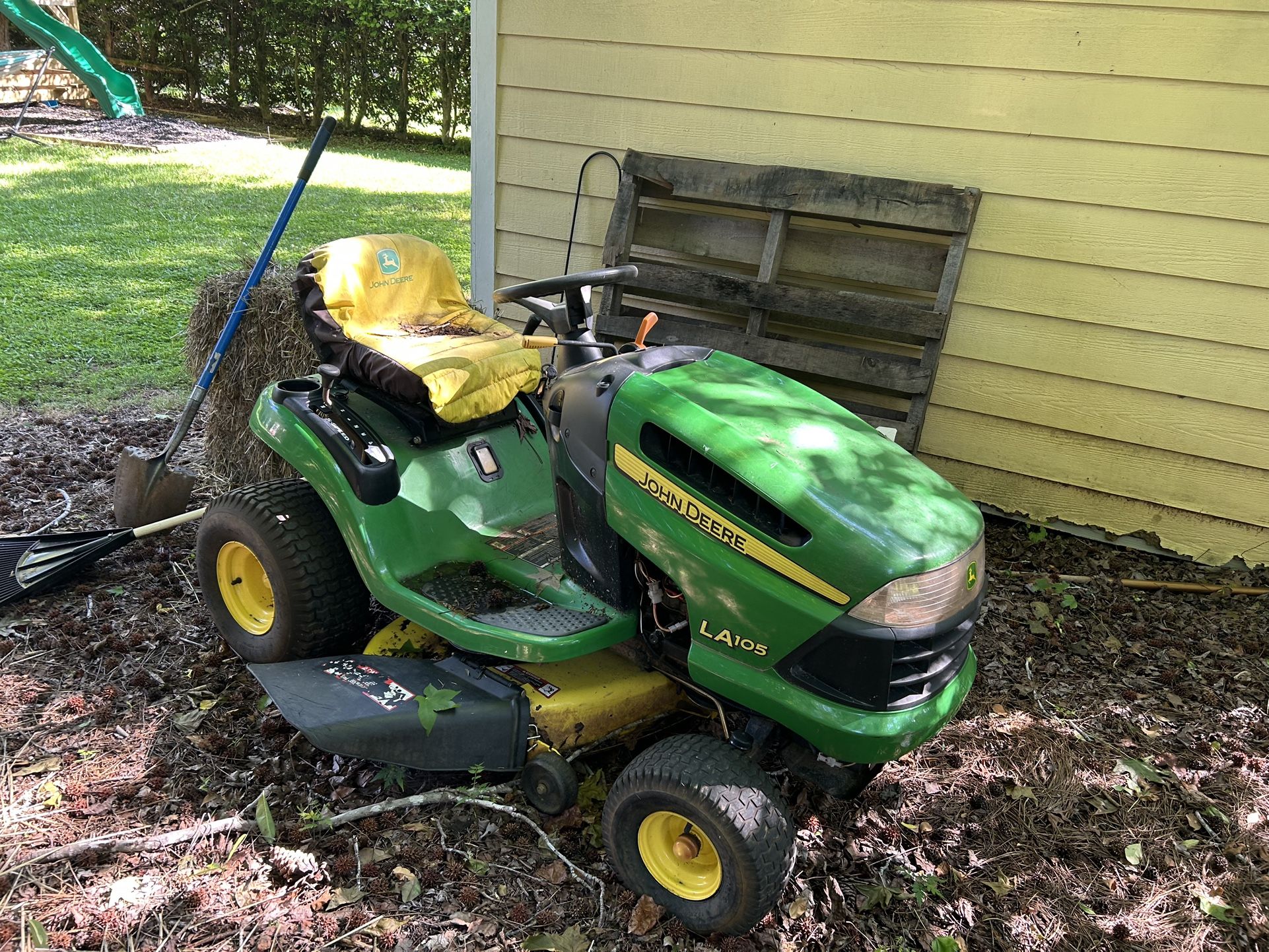 Riding John Deere Mower