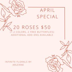 Ramos De 20 Rosas Eternas / 20 Ribbon Rose Bouquets