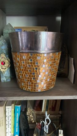 Mosaic Bucket/trashcan/vase /icecan