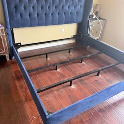 Tufted King Size Bed Frame 