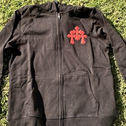 Chrome Hearts Black Zip Up Hoodies 