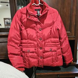 Red Coat Jacket No Hood