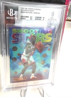 1997-98 Topps Chrome Michael Jordan #6 BGS 9 Shooting Stars Season's Best (see desp. 4 trade)
