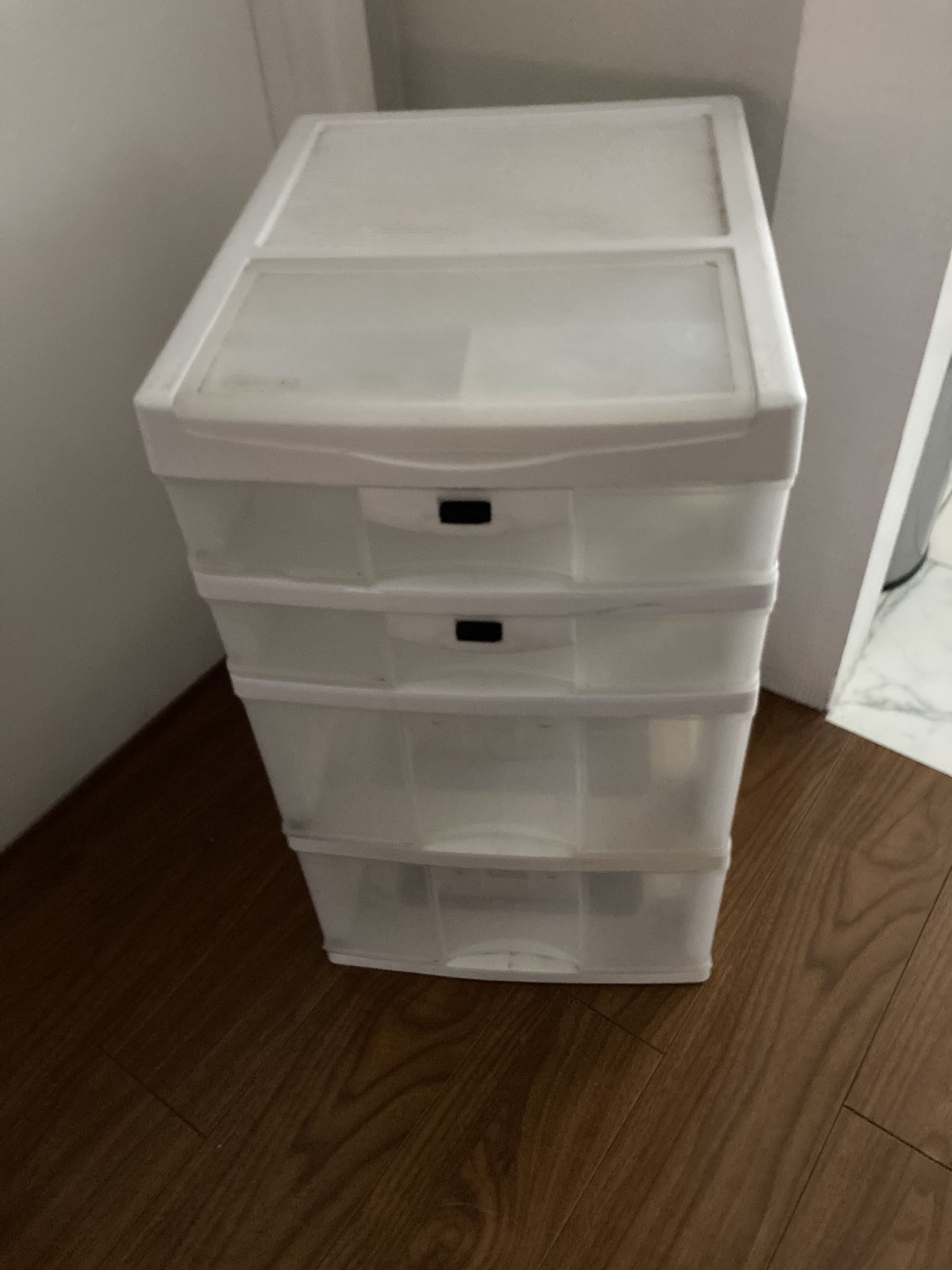 4-tier Clear Plastic Storage Organizer 