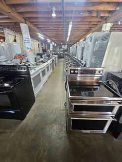Stainless Steel Double Oven Electric Range