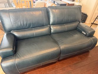 Leather Power Recliner Sofa