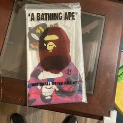 Bape Shirt White And Purple 