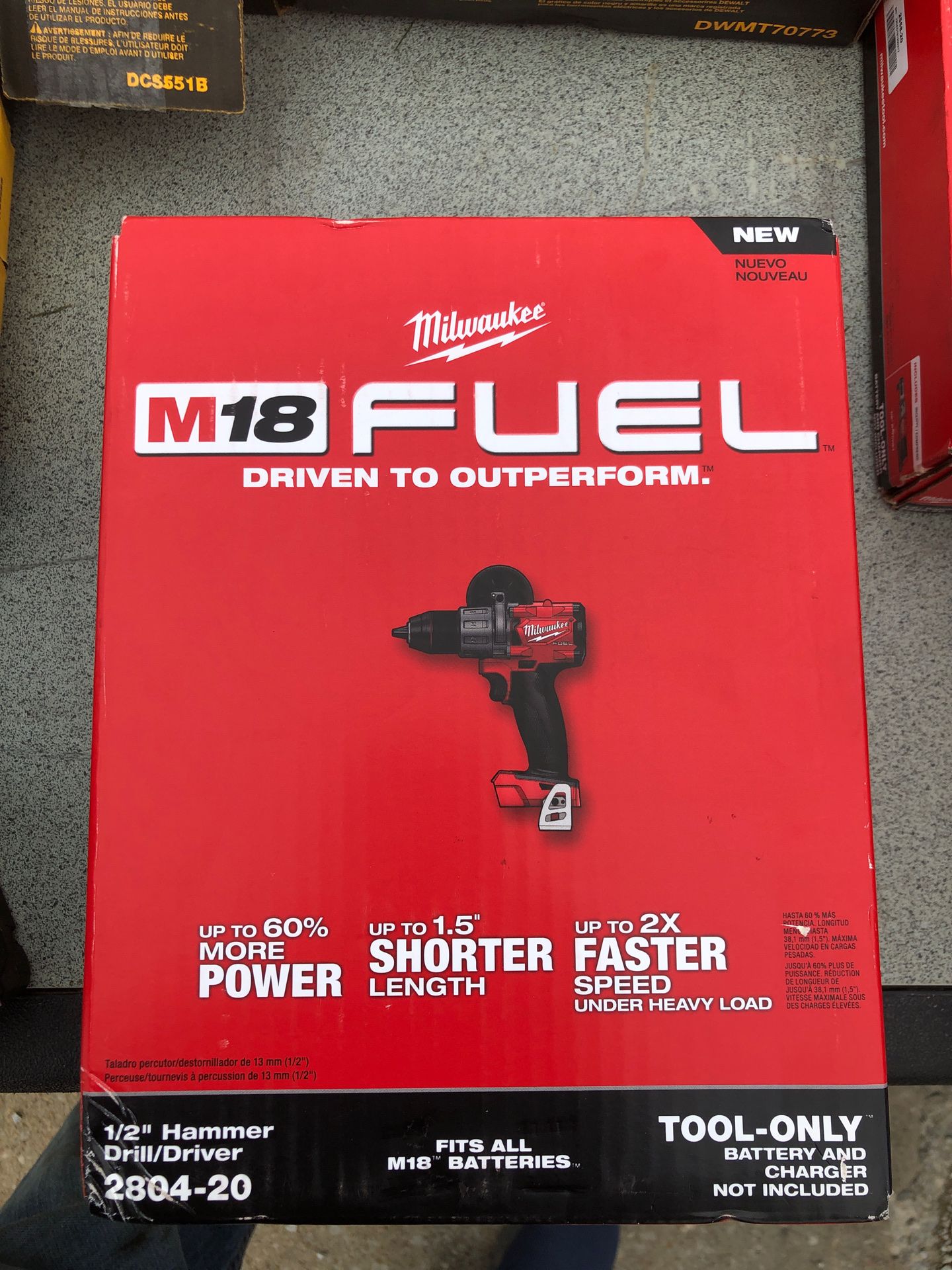 Milwaukee M18 FUEL 18-Volt Lithium-Ion Brushless Cordless 1/2 in. Hammer Drill / Driver (Tool-Only)