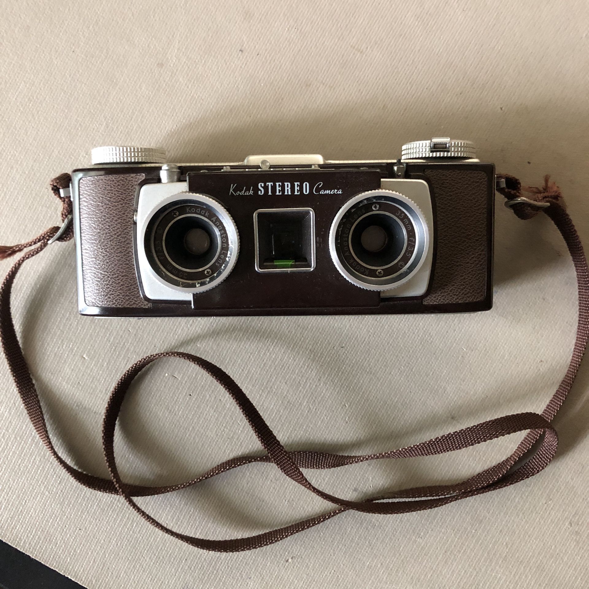 Vintage Kodak Stereo 35mm Camera with Lens Cap, Instructions
