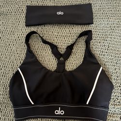 Alo Sports Bra + Headband 