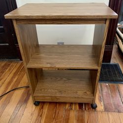 Multipurpose Rolling Cart/TV or Microwave Stand/Bookshelf