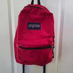 Red JanSport backpack - like new