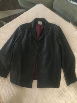 Anne Klein Genuine Lamb Skin Leather Jacket