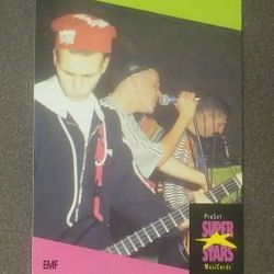 1991 ProSet EMF #42 Fanz British Alternative Rock Group Card Music Musicards Superstars Vintage Collectible Pro Set