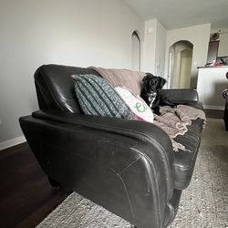Cindy Crawford leather couch